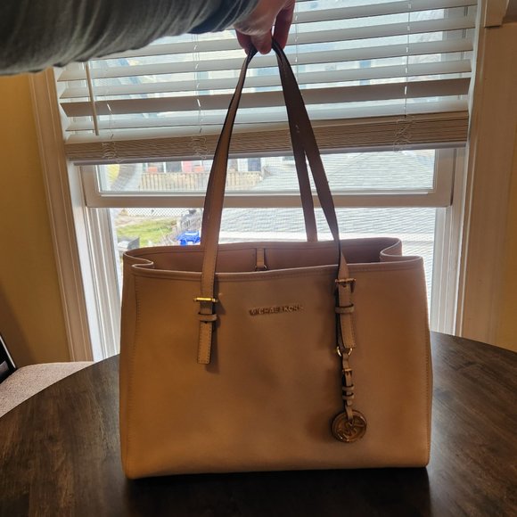 Michael Kors Tote Bag - Neutral Tan Color - Picture 2 of 15